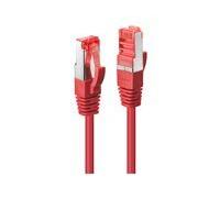 Lindy Câble réseau 47731 RJ45 – Cat.6 S/FTP 0,5 m Rouge