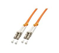 Lindy - Cordon de raccordement - LC multi-mode (M) pour LC multi-mode (M) - 2 m - 2 m - fibre optique - duplex - 50 / 125 microns - OM2 - sans halogène