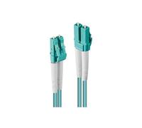 Lindy - Cordon de raccordement - LC multi-mode (M) pour LC multi-mode (M) - 50 m - 50 m - fibre optique - duplex - 50 / 125 microns - OM3 - sans halogène