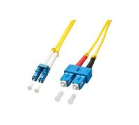 Lindy - Cordon de raccordement - mode unique SC (M) pour mode unique LC (M) - 2 m - 2 m - fibre optique - duplex - 9 / 125 micromètres - OS2 - sans halogène