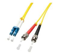 Lindy - Cordon de raccordement - mode unique ST (M) pour mode unique LC (M) - 5 m - fibre optique - duplex - 9 / 125 micromètres - OS2 - sans halogène