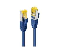 Lindy - Cordon de raccordement - RJ-45 (M) pour RJ-45 (M) - 1.5 m - SFTP, PiMF - CAT 7 (câble)/CAT 6a (connecteurs) - sans halogène, sans crochet - bleu