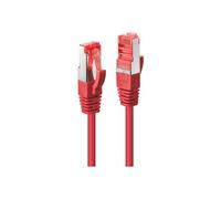 Lindy - Cordon de raccordement - RJ-45 (M) pour RJ-45 (M) - 15 m - SFTP, PiMF - CAT 6 - moulé, sans crochet - rouge