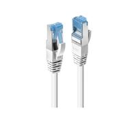 Lindy - Cordon de raccordement - RJ-45 (M) pour RJ-45 (M) - 15 m - SFTP, PiMF - CAT 6a - sans halogène, sans crochet - blanc