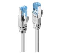 Lindy - Cordon de raccordement - RJ-45 (M) pour RJ-45 (M) - 2 m - 6.5 mm - S/FTP - CAT 7 (câble)/CAT 6a (connecteurs) - sans crochet, sans halogène - gris (pack de 10)
