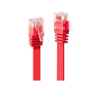 - Cordon de raccordement - RJ-45 (M) pour RJ-45 (M) - 2 m - UTP - CAT 6 - moulé - rouge