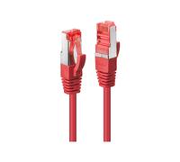 Lindy - Cordon de raccordement - RJ-45 (M) pour RJ-45 (M) - 20 m - SFTP, PiMF - CAT 6 - sans crochet - rouge