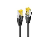 Lindy - Cordon de raccordement - RJ-45 (M) pour RJ-45 (M) - 30 cm - SFTP, PiMF - CAT 7 (câble)/CAT 6a (connecteurs) - sans halogène, sans crochet - noir