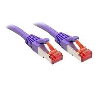 LINDY 47831 RJ45 Câble réseau, câble patch CAT 6 S/FTP 30.00 m violet avec cliquet d'encastrement 1 pc(s)