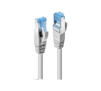 Lindy - Cordon de raccordement - RJ-45 (M) pour RJ-45 (M) - 30 m - SFTP, PiMF - CAT 6a - sans halogène, moulé, sans crochet - gris