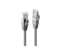 Lindy Cordon de raccordement RJ45 mâle-mâle 7,5 m S/FTP Cat6 moulé, sans crochet, bloqué, gris