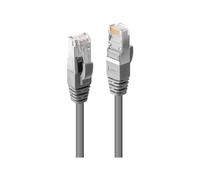 Lindy - Cordon de raccordement - RJ-45 (M) pour RJ-45 (M) - 7.5 m - SFTP - CAT 6 - sans halogène, moulé, sans crochet, bloqué - gris