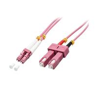 Lindy - Cordon de raccordement - SC multi-mode (M) pour LC multi-mode (M) - 1 m - 1 m - fibre optique - duplex - 50 / 125 microns - OM4 - sans halogène