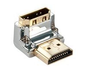 Lindy CROMO Down - adaptateur d'angle droit d'HDMI