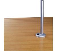 LINDY Desk Clamp Pole simple Support de table pour écran argent rigide