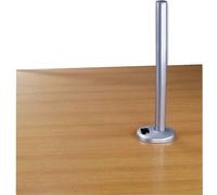 LINDY Desk Clamp Pole Support de table pour écran 1 Écran(s) argent rigide