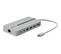Lindy "DST-Mx Duo, Mini Docking Station USB-C pour Laptop/MacBook avec prise en charge 4K sur deux écrans et charge 100W, Station d''accueil"