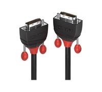 LINDY DVI Câble de raccordement Fiche mâle DVI-D 24+1 pôles, Fiche mâle DVI-D 24+1 pôles 2.00 m noir 36252 Câble DVI