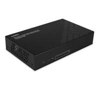 Lindy Répartiteur vidéo HDMI 38355 – HDMI 2.0 4K, 2 ports vidéo, 8 audio, 4x RJ45 Cat6, Noir