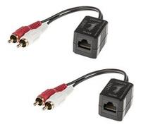 LINDY Extendeur Audio 2x Rca Sur Rj45 Jusqu'a 100m