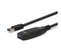 LINDY Câble USB USB 3.2 Gen1 (USB 3.0) USB-A mâle, USB-A femelle 15.00 m noir 43322