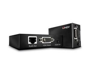 LINDY Extendeur vga & audio 300m Noir G