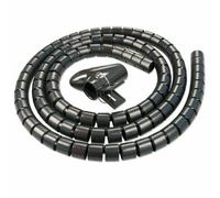 Lindy Gaine spirale pour câbles 40581 5 m x 25 mm 19 pouces Noir