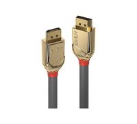 LINDY 10m DisplayPort Cable Gold Line Resolution: 4096x2160 60Hz 4:4:4 8bit