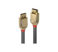 Lindy Gold - Câble DisplayPort - DisplayPort (M) pour DisplayPort (M) - DisplayPort 1.2 - 50 cm - support 4K - gris