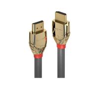 LINDY Câble HDMI 37864 Doré 5 m, Haute vitesse avec Ethernet, 4K