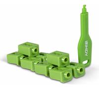 Lindy Green SFP Door Lock with Key - Set of 10 Pieces - Network Accessory (Accessoire réseau)