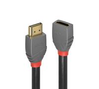 LINDY HDMI 2.0 Verlängerungskabel 0.5m, Anthra Line