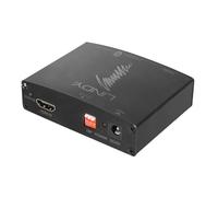 LINDY HDMI 4K Audio Extractor with Bypass Resolutions up to UHD 4K Audio Through TOSLink and COAXIAL Digit. and 3.5mm Stereo Analog. 38167 Noir