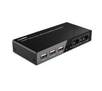 LINDY HDMI 4K60 Switch, USB 2.0 and 2-Port Audio