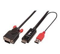 Lindy HDMI to VGA Adapter cable - convertisseur vidéo - noir