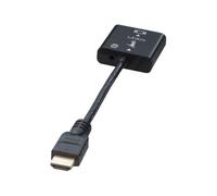 Lindy HDMI to VGA and Audio Adapter - Convertisseur vidéo - HDMI - VGA - noir