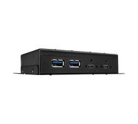 Lindy 43094 hub & concentrateur USB 3.2 Gen 2 (3.1 Gen 2) Type-C 10000 Mbit/s Noir