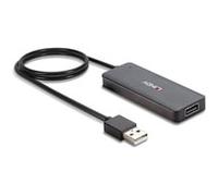 Lindy Hub USB 42986 – 4 ports USB-A USB 2.0 480 MBit/s – Noir