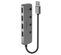 Lindy 43309 hub & concentrateur USB 3.2 Gen 1 (3.1 Gen 1) Type-A 5 Mbit/s Gris