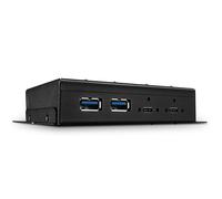 Lindy Hub USB 4 Ports USB 3.1 Gen 2 Type C Métal Noir Hub Dockingstation