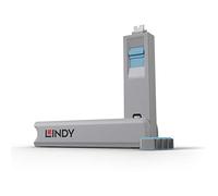 Lindy Kit bloqueur de port USB Type-C avec clé et 4 verrous Bleu