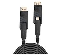 Lindy - Kit de câble DisplayPort - Mini DisplayPort (M) pour Mini DisplayPort (M) - DisplayPort 1.4 - 20 m - support 8K - noir