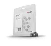 LINDY Kit d'extension de verrous pour Ports RJ45 (20 pièces), Noir