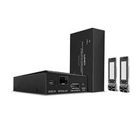 Lindy Kit Extender KVM DisplayPort 1.2 & USB sur Fibre Optique, 300m