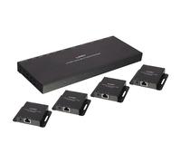 Lindy Kit Extender Splitter 4 Ports HDMI 4K30 & IR avec Loop Out, Cat.6 70m