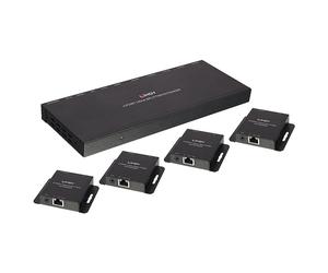 Lindy Kit Extender Splitter 4 Ports HDMI 4K30 & IR avec Loop Out, Cat.6 70m