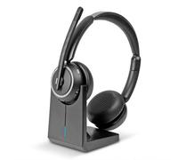 LINDY L118 WL Micro-casque supra-auriculaire Bluetooth noir ordinateur