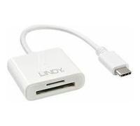 Lindy 43185 lecteur de carte mémoire USB 3.2 Gen 1 (3.1 Gen 1) Type-C Blanc