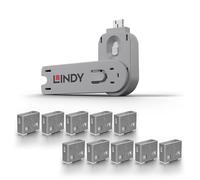 Lindy Lot de 10 bloqueurs de port USB type A lanc