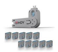 Lindy Lot de 10 bloqueurs de port USB type A leu
